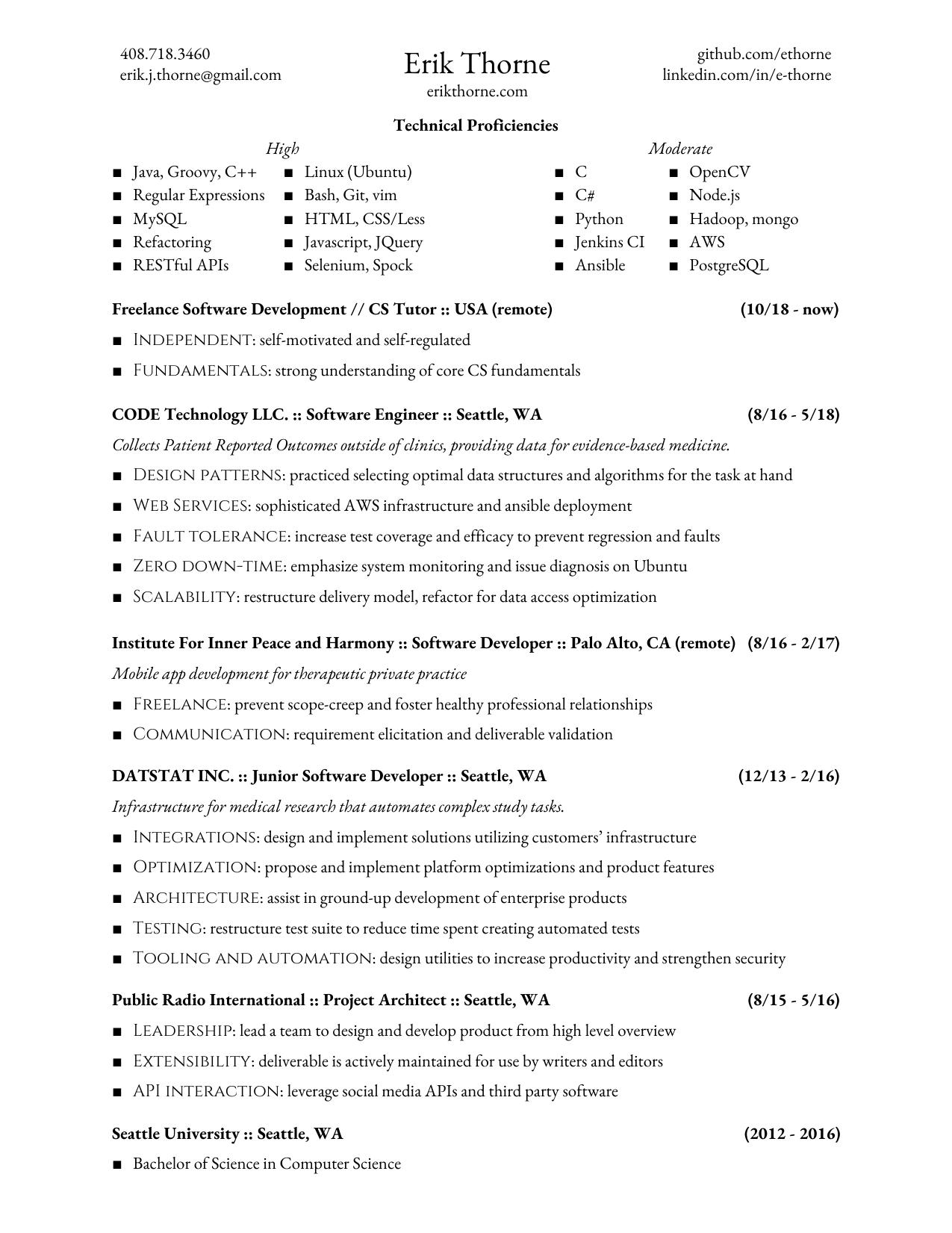 resume